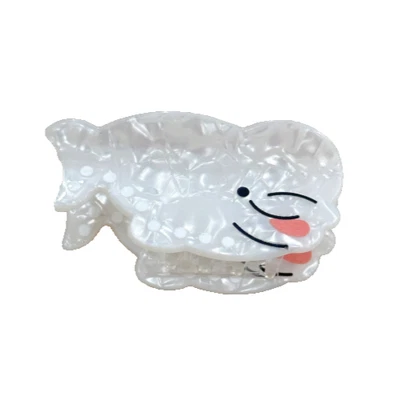 NEW Beluga Whale Hair Claw Hair Clip Hair Accessory Ocean Sea Life Beach Cute - Image 1 of 3