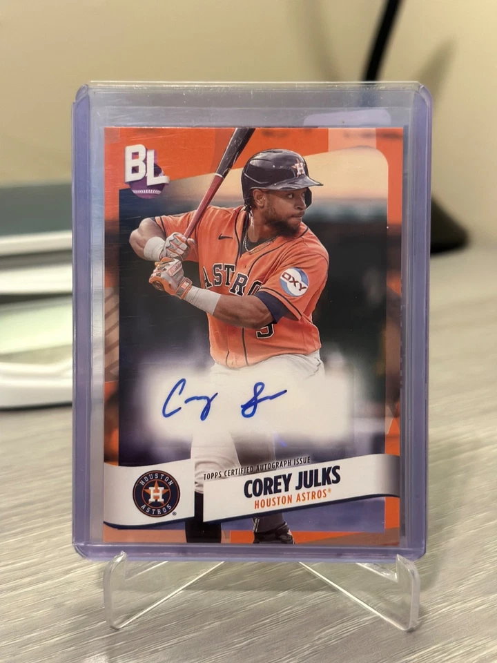2024 Topps Big League Electric Orange Foil Autographs - Corey Julks - Image 1 of 1
