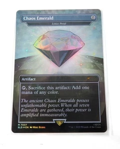 Chaos Emerald (Lotus Petal) 7037 Secret Lair Drop Sonic Bonus MTG NM FOIL - Bild 1 von 2
