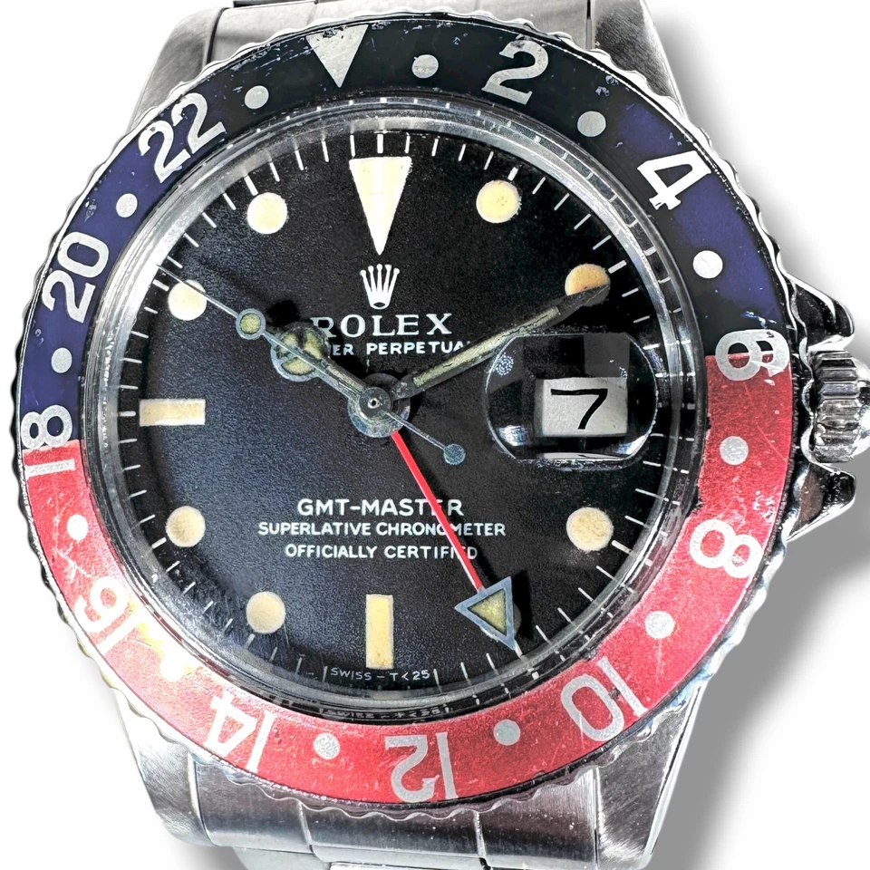 Rolex GMT-Master 1675 MK1 quadrante lungo E 1971 "Pepsi" - Immagine 1 di 4