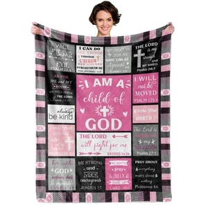 Christian Gifts for Women Blanket- 60''x50'' - I Am a of God Blankets Gift - ... - Picture 1 of 6