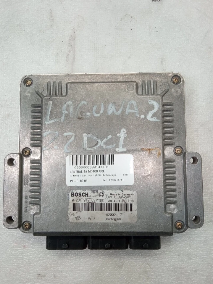 8200211711 centralina motore RENAULT LAGUNA II BG0 2001 BOSCH 141481 - Immagine 1 di 4