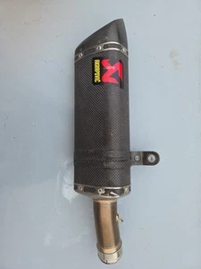 AKRAPOVIC Slip-on Exhaust Muffler 2018 - 2023 Kawasaki Ninja 400 EX400 - Picture 1 of 7