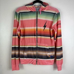Aviator Nation Hoodie Size XS Serape Bolt Stitch Full Zip Striped Hooded - Picture 1 of 17