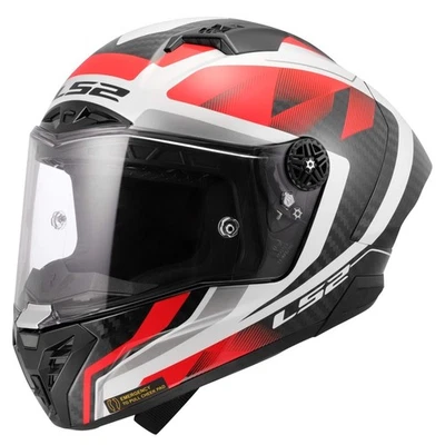 LS2 FF805 Thunder GP Aero Raute Helm weiss-rot - Bild 1 von 4