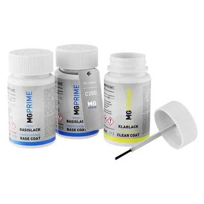 Autolack Lackstift Set für Lotus C200 Exige Orange Grund Basis Klarlack je 50ml - Bild 1 von 4