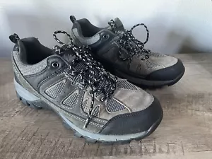 ITASCA Size 7.5 Balboa Mens 4541166B Gray Leather Lace Up Running Athletic Shoes - Picture 1 of 5