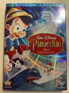 Pinocchio - Platinum 2 disc DVD Edition with Slipcase ORIGINAL Release from USA - Picture 1 of 6