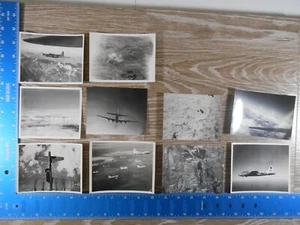 VINTAGE WW2 PHOTO UNPUBLISHED 8TH AIR FORCE AERIAL PLANES BAG 9 100C - Picture 1 of 5