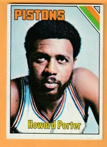 Howard Porter Detroit Pistons 1975-76 Topps #138 Villanova Wildcats - Imagen 1 de 2