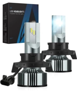 Partsam 9008 H13 LED Headlight Bulb 25000LM 120W 6500K Cool White High Beam/Low - Picture 1 of 11