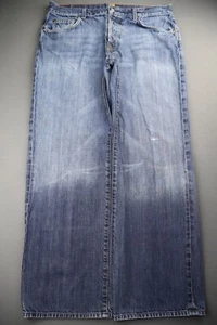 Jeans Vintage Uomo 7 For All Mankind Relaxed Made USA Taglia 36 (Msr 35x30) - Foto 1 di 10