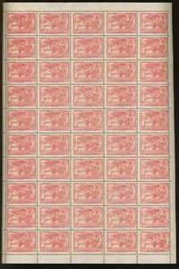 Venti Riedizione Anno 1943 (Drac. 10) Foglio RRR 50 francobolli MNH, Apiliotis West Wind - Foto 1 di 3