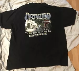 HARLEY DAVIDSON MOTORS BATTLEFIELD GETTYSBURG PENNSYLVANIA T-SHIRT XL - Bild 1 von 7