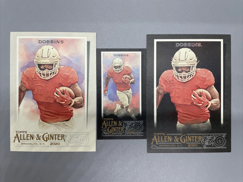2020 Topps Allen & Ginter X #152 J.K. DOBBINS Rookie RC NFL Football 3 Card Lot - Image 1 of 2