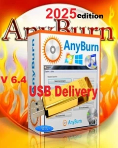AnyBurn 2025 CD & DVD Burning Suite Software ~ Iso File / Writing ~ Version 6.4 - Picture 1 of 9