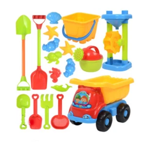 18tlg.Sandspielzeug Set Strandspielzeug für Sandkasten mit Kipper und Gießkanne - Bild 1 von 4