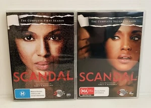 Scandal: The Complete Season 1 & 2 (DVD, 2012) Kerry Washington TV Show Region 4 - Picture 1 of 2