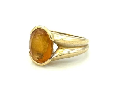 MAGNIFIQUE BAGUE OR 18 CARATS - Citrine - 10,03 g - Photo 1/4