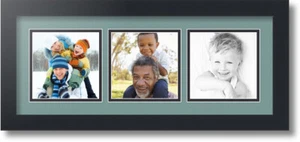 ArtToFrames Collage Mat Picture Photo Frame 3 5x5" Openings in Satin Black 95 - Picture 1 of 62