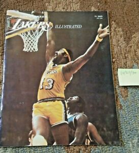 1970 NBA Basketball Los Angeles LAKERS vs. Philadelphia 76ers PROGRAM Wilt West!