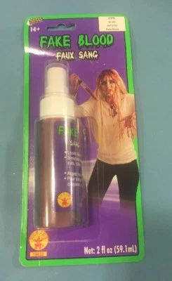红宝石品牌剧院假血喷雾水可水洗 2 液盎司 - 全新 PKG — 第 1/4 张图片