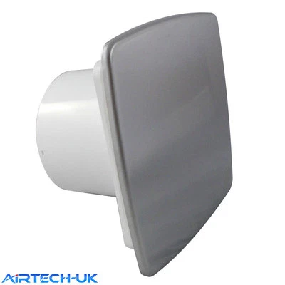 Bathroom Extractor Fan 100mm / 4" Timer & Humidity Sensor NI 100H Chrome Finish - Image 1 of 3