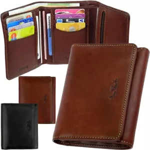 TONY PEROTTI Mens RFID Geldbörse, Reißverschluss Münzfach, Portemonnaie Wallet - Picture 1 of 19
