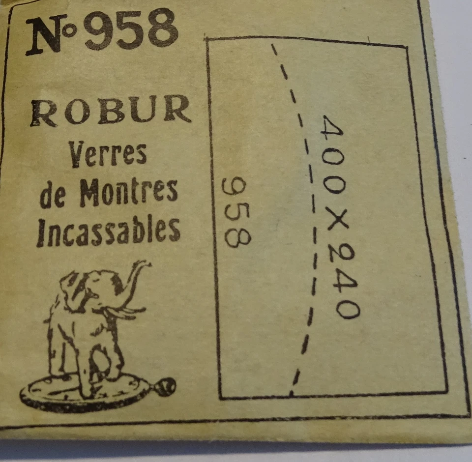 ROBUR Vetro Di Forma Orologio Rettangolo 40 X 24 Mm Curvato 2 Lati