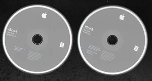 2003 Macintosh iBook Mac OS X 10.2.4 Jaguar Discs Operating System Install CDs - Picture 1 of 1