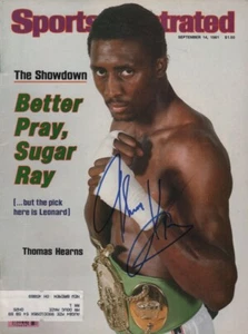 Thomas Hearns Boxing SIGNED Sports Illustrated 9/14/81 COA! - Picture 1 of 1
