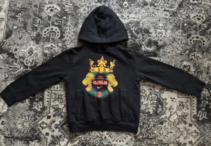 Nike LeBron James Crowned Lion Pullover Hoodie Black Gold Red Kids Small - Picture 1 of 3