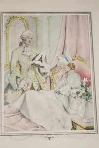 BRUNELLESCHI GRAVURE COULEURS EROTIQUE CASANOVA  R716 - Imagen 1 de 1