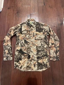 CABELLAS LONG SLEEVE BUTTON DOWN CAMO SHIRT MADE IN USA SIZE Small - Picture 1 of 10