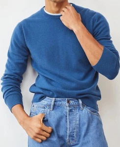 Neu TODD SNYDER Herren XL KASCHMIR RUNDHALSAUSSCHNITT PULLOVER türkisblau neu mit Etikett $ 348 US - Bild 1 von 15