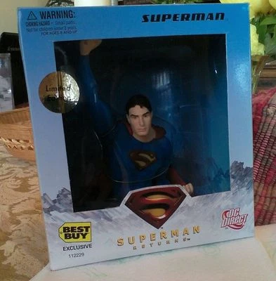 Busto Superman Returns Best Buy exclusivo edición limitada sin usar, en caja Gentle Giant Foto 1 de 4