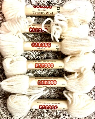 PATONS BEEHIVE Tapestry Yarn - Virgin Wool 6 SKEINS - 15 Yards - Image 1 of 3