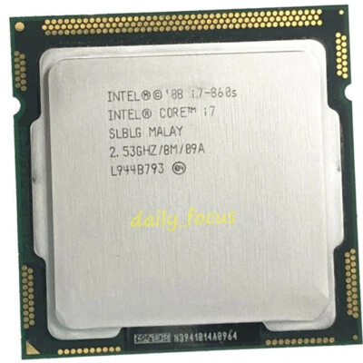 Intel Core i7-860S 2.53 GHz LGA1156 4 cores 8 threads SLBLG CPU Processor 8 MB - Image 1 of 3