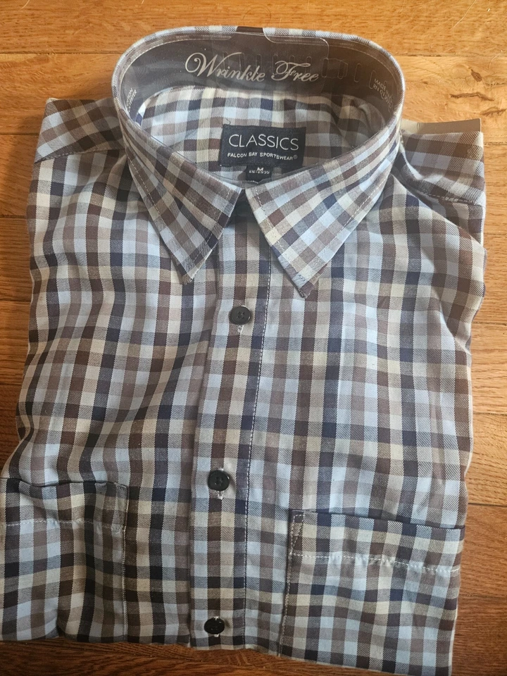 РАЗМЕР M CLASSICS FALCON BAY SPORTWEAR (новый) длинным рукавом платье рубашка лот 566 - Изображение 1 из 3