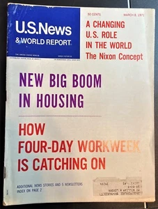 US News & World Report Magazine - 3/8/1971 - LABEL - Imagen 1 de 2