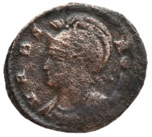 AUTHENTIC CONSTANTINE I GREAT ROMAN COIN SHE WOLF - VF CONDITION - AE 21mm 3.5GR - Picture 1 of 2