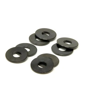 M5 Titan Penny Unterlegscheibe 15 mm Außendurchmesser 15 Außendurchmesser Ti CNC DIN9021 SCHWARZ 8er-Pack - Bild 1 von 2