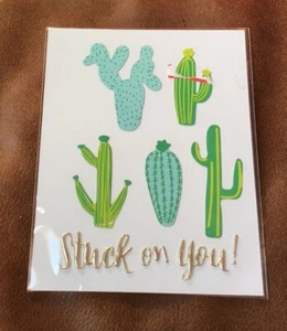 ADESIVI ABBELLIMENTO ARTIGIANATO AMERICANO CACTUS ATTACCATI SU DI TE PAROLE METALLICHE - Foto 1 di 1