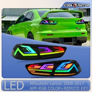 4PCS RGB LED Tail Lights for Mitsubishi Lancer & Evolution 2008-2017 Rear Lights - Picture 1 of 21