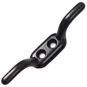LÍNEA DE LAVADO TACO GANCHO POLEA LÍNEA GANCHO CUERDA GANCHO TIEBACK 110MM NEGRO QTY 1 - Imagen 1 de 6