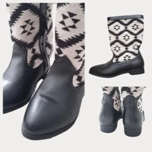 Rampage Franco Aztec Southwestern Low Calf Boots 7.5 - Picture 1 of 7