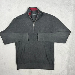 Sportscraft Knit Sweater Jumper Men Medium M 1/4 Zip High Neck Wool/Silk Blend - Picture 1 of 7