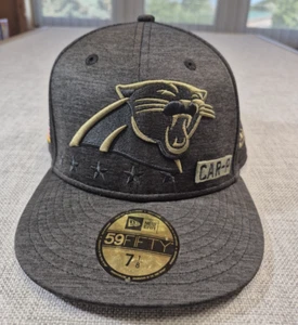 New Era NFL Men's Salute To Service 59fifty 7 1/8 Gray Carolina Panthers cap - Picture 1 of 9