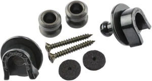 NIB Fender LOCKING STRAP BUTTONS BLACK w/ FELT & Mounting Screws Strat/Tele - Picture 1 of 1