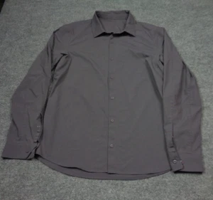 Camisa Lululemon Para Hombre XL Gris Comisión Manga Larga Rápida Oxford Elastizada - Imagen 1 de 9